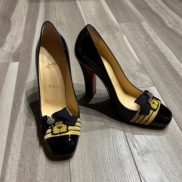 Christian Louboutin Shoes Christian Louboutin Block Heel Military